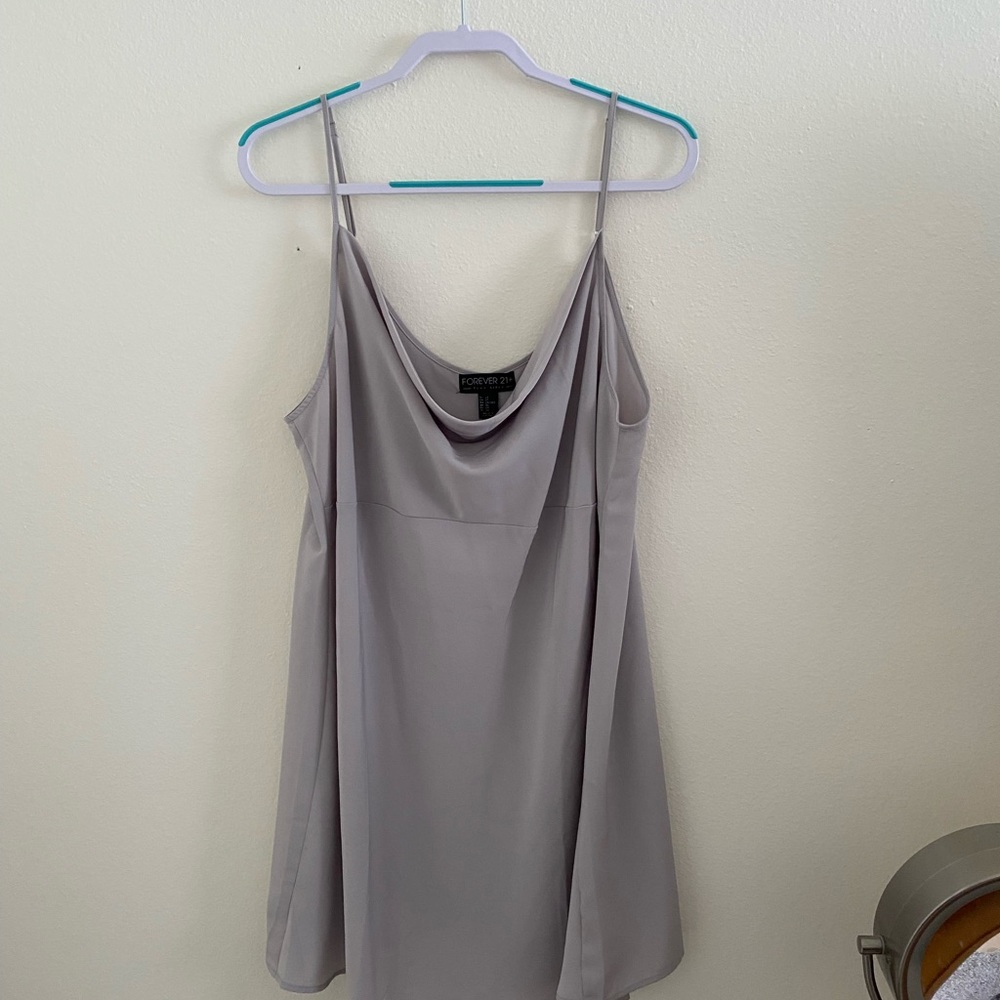 Forever 21 Grey Slip Dress 2X